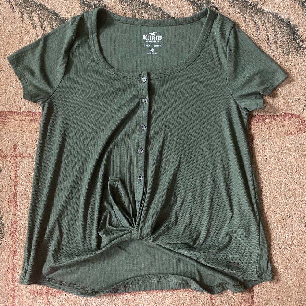 hollister easy t-shirt tie up - Picture 2 of 3